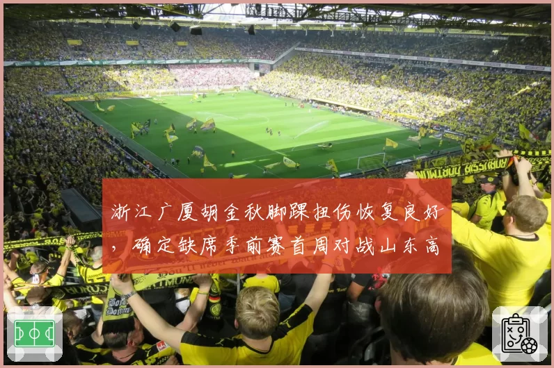 浙江广厦胡金秋脚踝扭伤恢复良好，确定缺席季前赛首周对战山东高速__br_